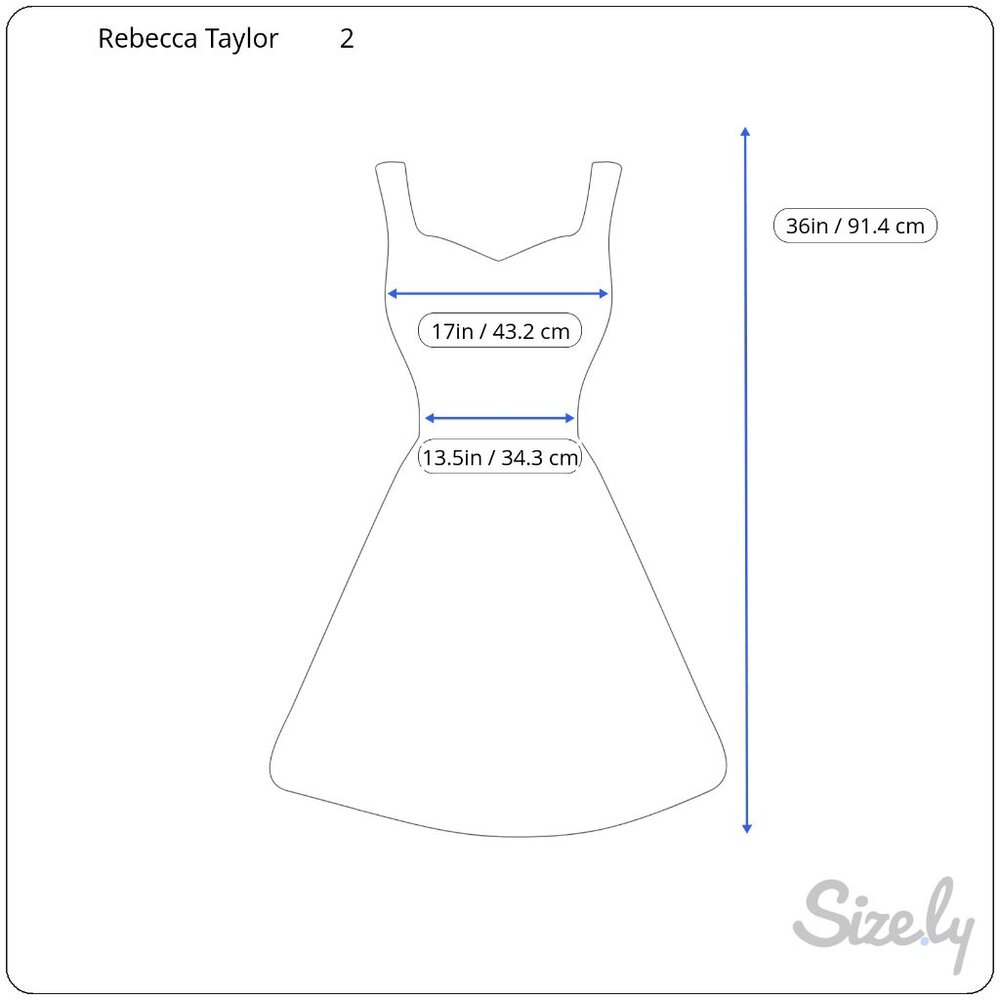 NWT Rebecca Taylor Dress, V Neckline - Picture 11 of 11